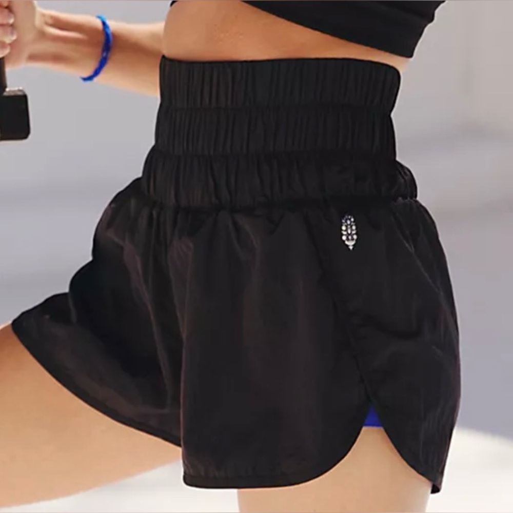 Black Free People Movement athletic shorts